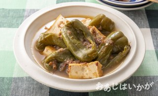 【5月】まるごとピーマンと厚揚げのおかか煮