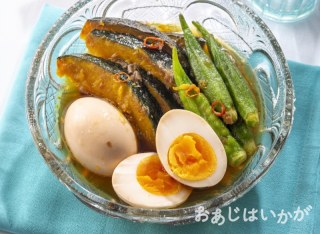 【7月特集】かぼちゃとオクラの揚げびたし
