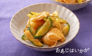 【7月】きゅうりとほたての韓国風あえもの
