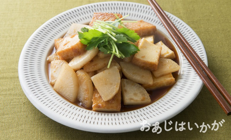 【11月】大根と厚揚げのしょうが炒め