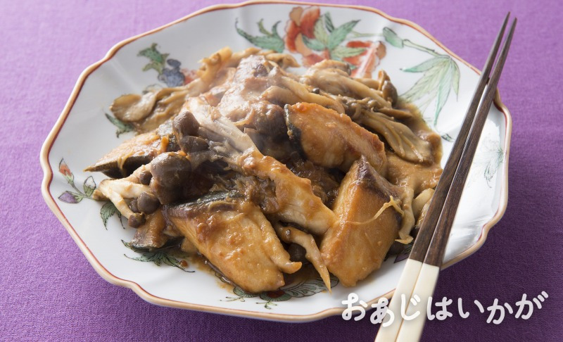 【11月】ぶりときのこの中国風甘みそ炒め