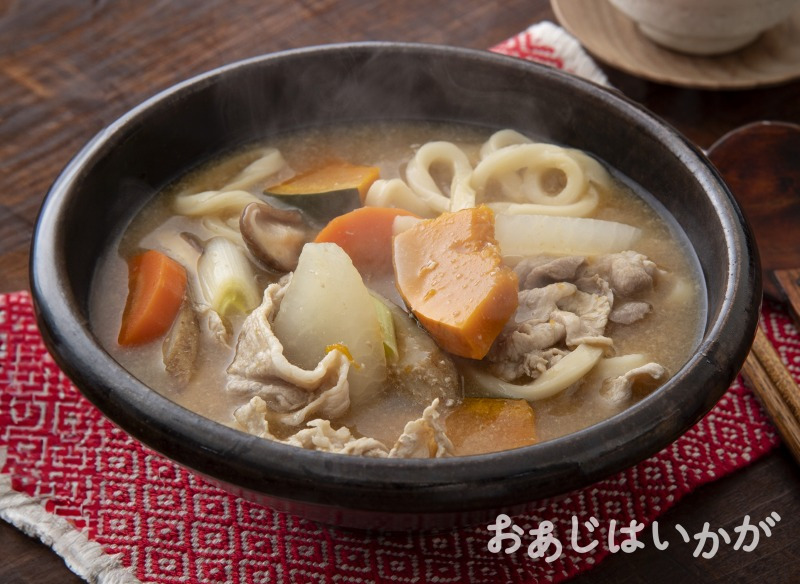 【2月特集】豚肉とかぼちゃのほうとう風うどん