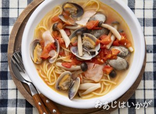 【2月特集】あさりとベーコンのスープスパゲッティ