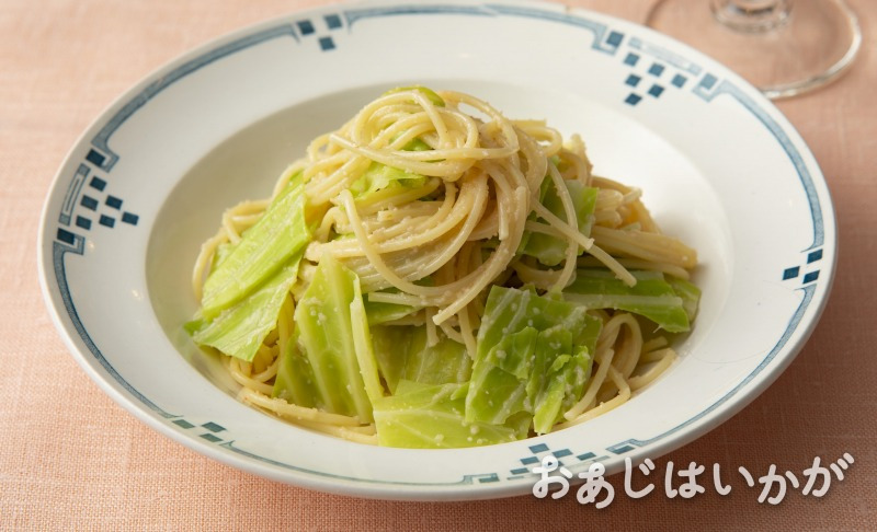 【4月】春キャベツの明太子バタースパゲッティ