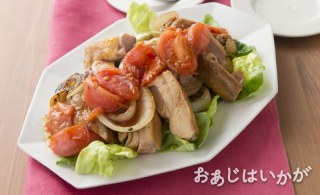 【5月】グリルチキンのトマトドレッシング
