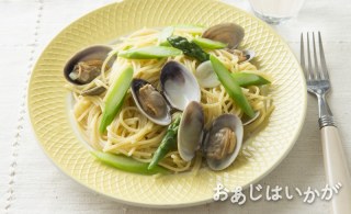 【5月】アスパラとあさりのスパゲッティ