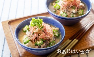 【7月特集】オクラとさばの冷や汁