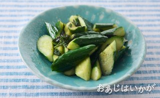 【7月】きゅうりの青じそ炒め