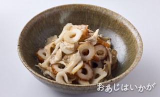 【7月】ちくわとまいたけのレンジ塩麹煮