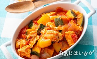 【8月】鶏肉と夏野菜のラタトゥイユ