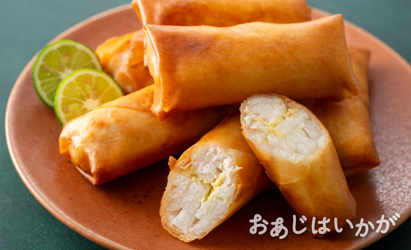 【10月特集】鶏ささ身と長いものしょうが春巻き