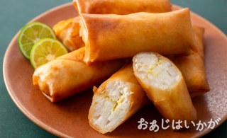 【10月特集】鶏ささ身と長いものしょうが春巻き