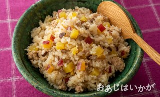 【10月】レンジでさつまいもご飯