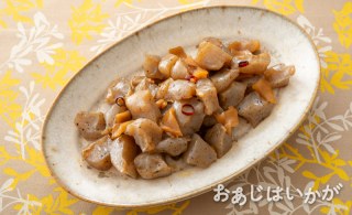 【10月】こんにゃくとザーサイのピリ辛炒め