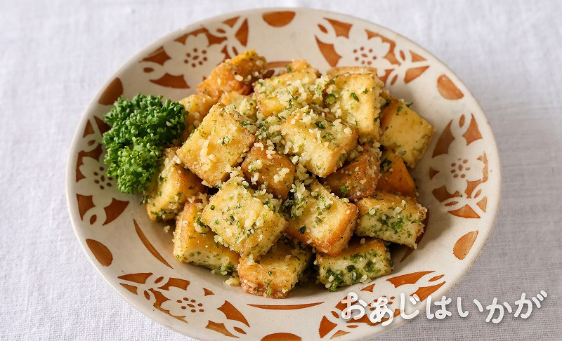 【11月】のり塩チーズのコロコロ厚揚げ