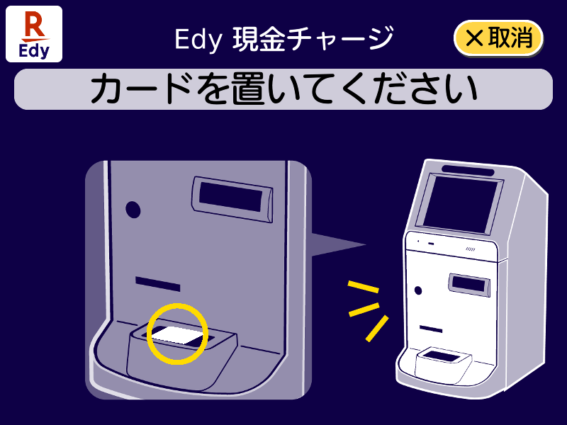 カード誘導画面 